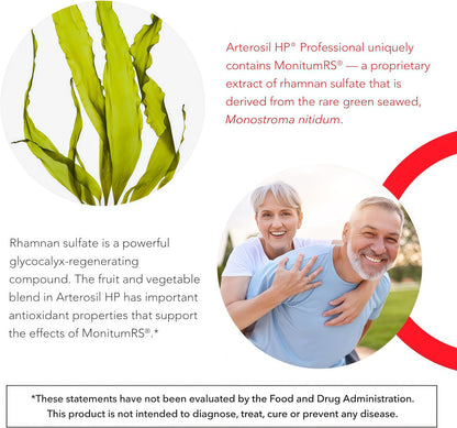 Calroy Arterosil HP Professional - Heart Health Support - 60 Vegan Capsules | Endothelial Glycocalyx Support - Artery Health & Circulation Support - MonitumRS® Rhamnan Sulfate from Monostroma nitidum