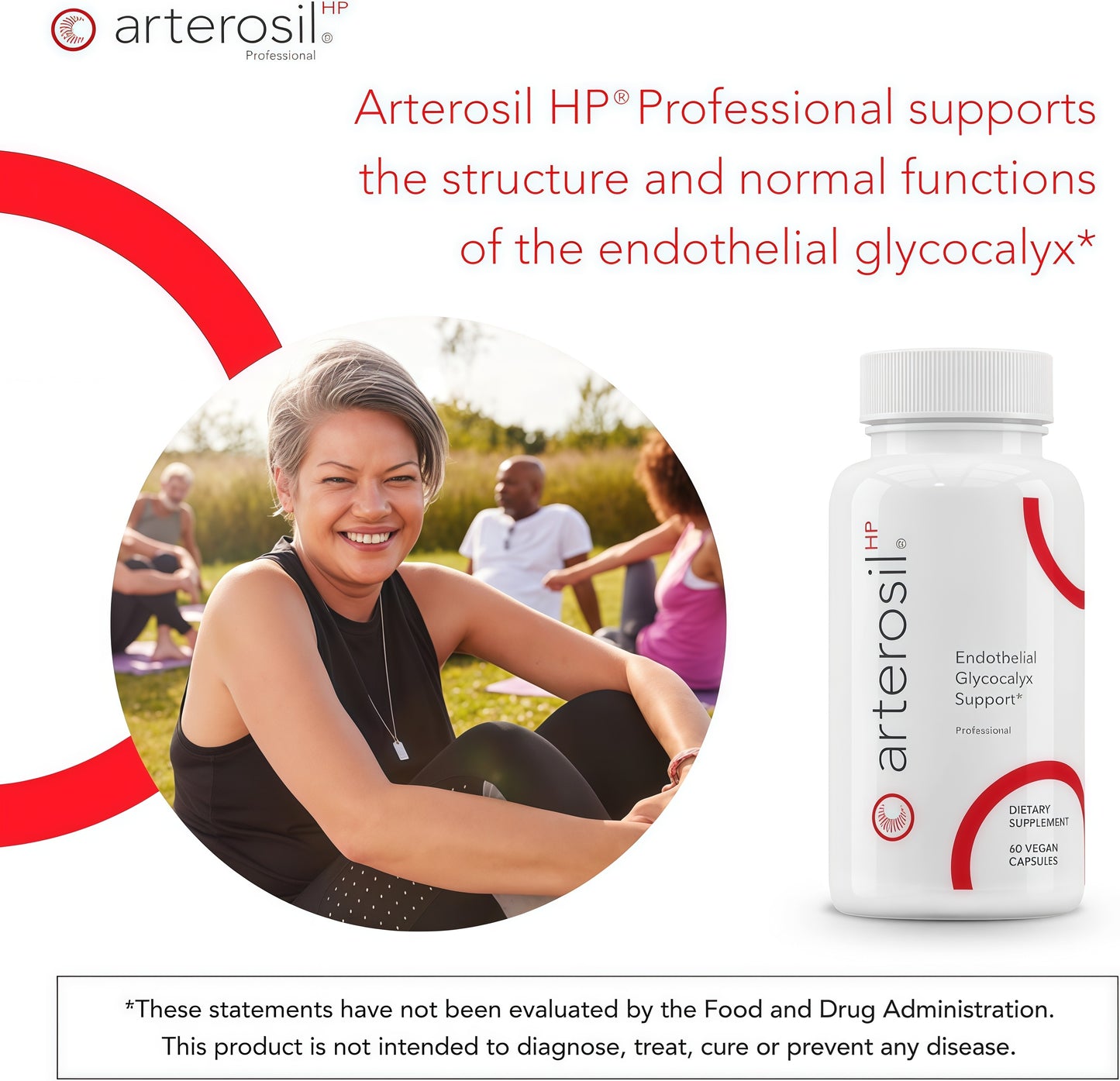 Calroy Arterosil HP Professional - Heart Health Support - 60 Vegan Capsules | Endothelial Glycocalyx Support - Artery Health & Circulation Support - MonitumRS® Rhamnan Sulfate from Monostroma nitidum