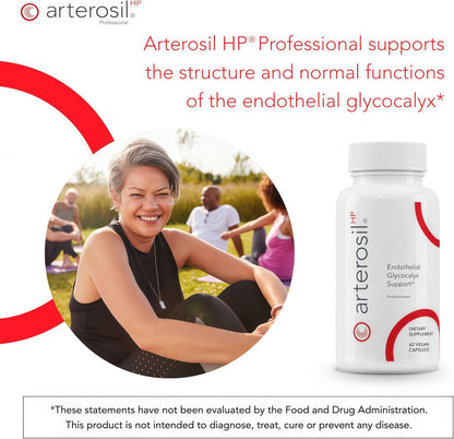 Calroy Arterosil HP Professional - Heart Health Support - 60 Vegan Capsules | Endothelial Glycocalyx Support - Artery Health & Circulation Support - MonitumRS® Rhamnan Sulfate from Monostroma nitidum