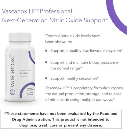 Calroy Vascanox HP, Next Generation Nitric Oxide Support, 60 Vegan Capsules | Up to 24 Hours on Single Dose*+, Targets Nitric Oxide Pathways, Supports Natural Production, Storage & Release*