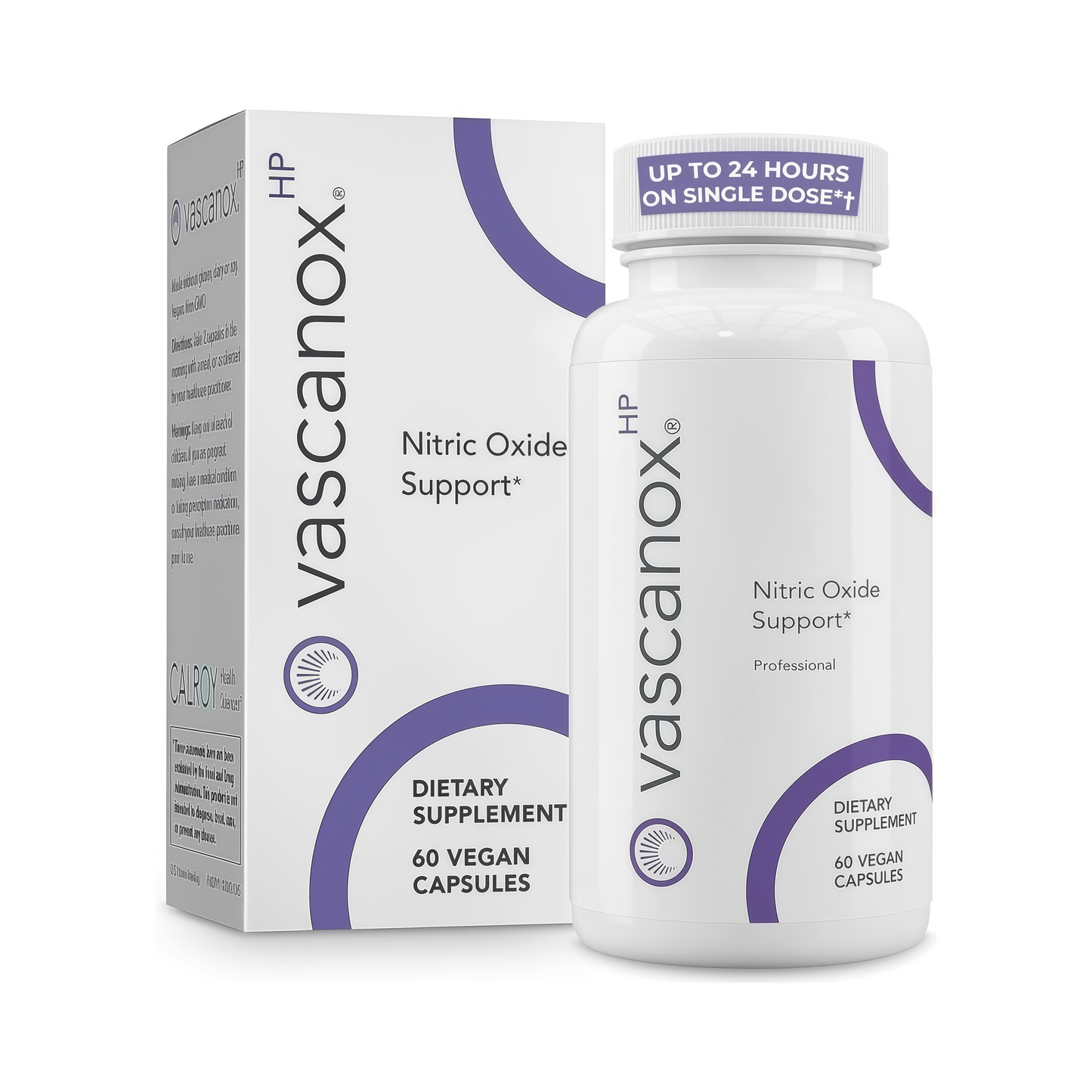 Calroy Vascanox HP, Next Generation Nitric Oxide Support, 60 Vegan Capsules | Up to 24 Hours on Single Dose*+, Targets Nitric Oxide Pathways, Supports Natural Production, Storage & Release*